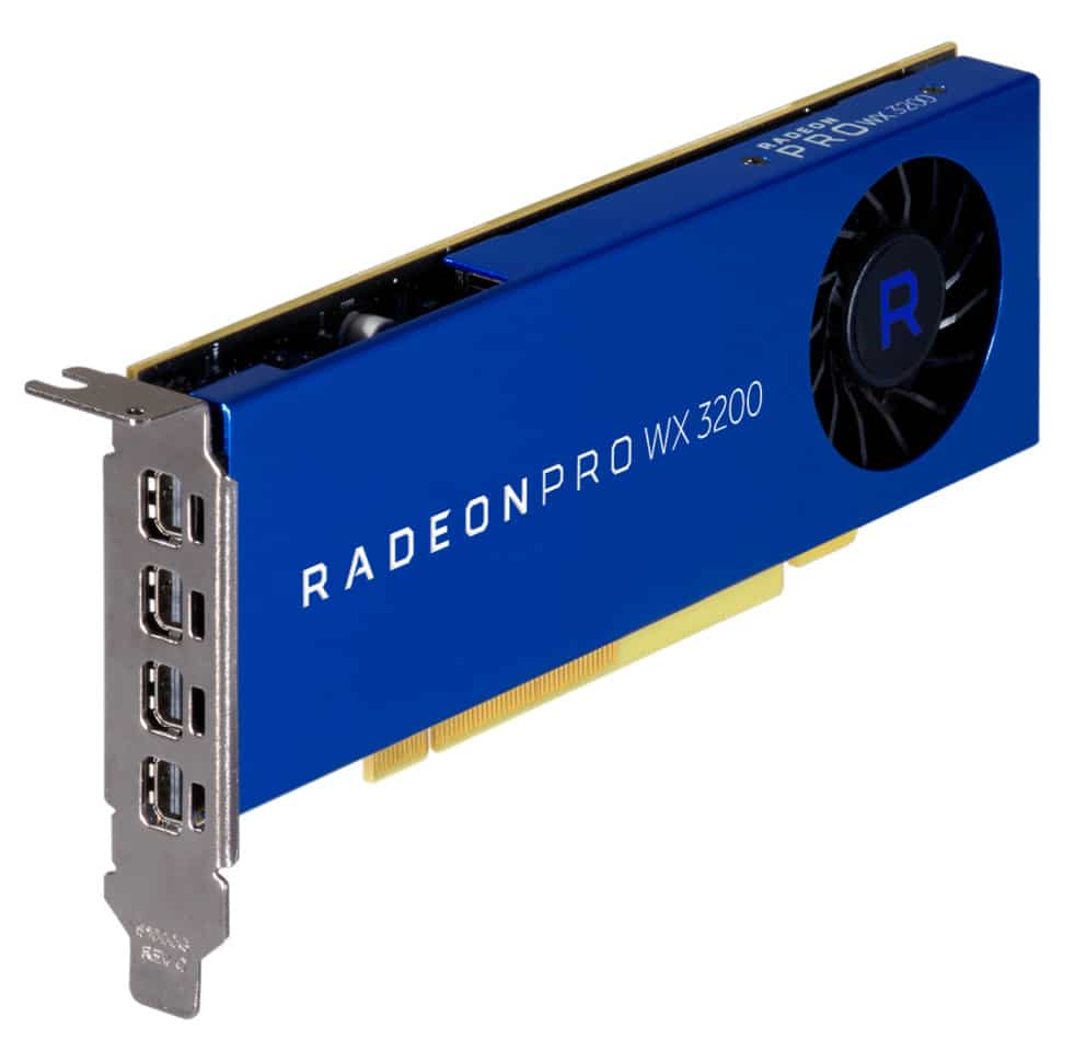 Image 1 : AMD Radeon Pro WX 3200 : une carte low profile à moins de 200 dollars pour les pros