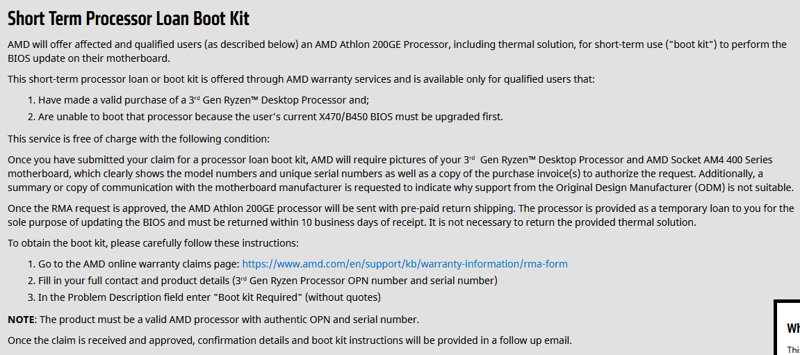 Image 2 : Ryzen 3000 : AMD prête un Athlon 200GE pour mettre à jour sa carte mère