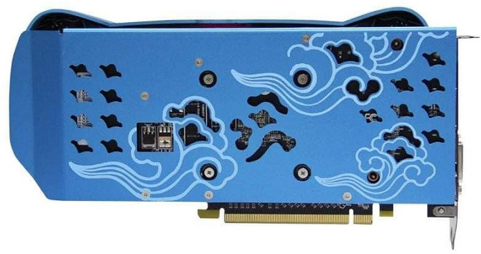 Image 5 : Une carte AMD RX 580 toute rose et bleue, avec un chat en prime !