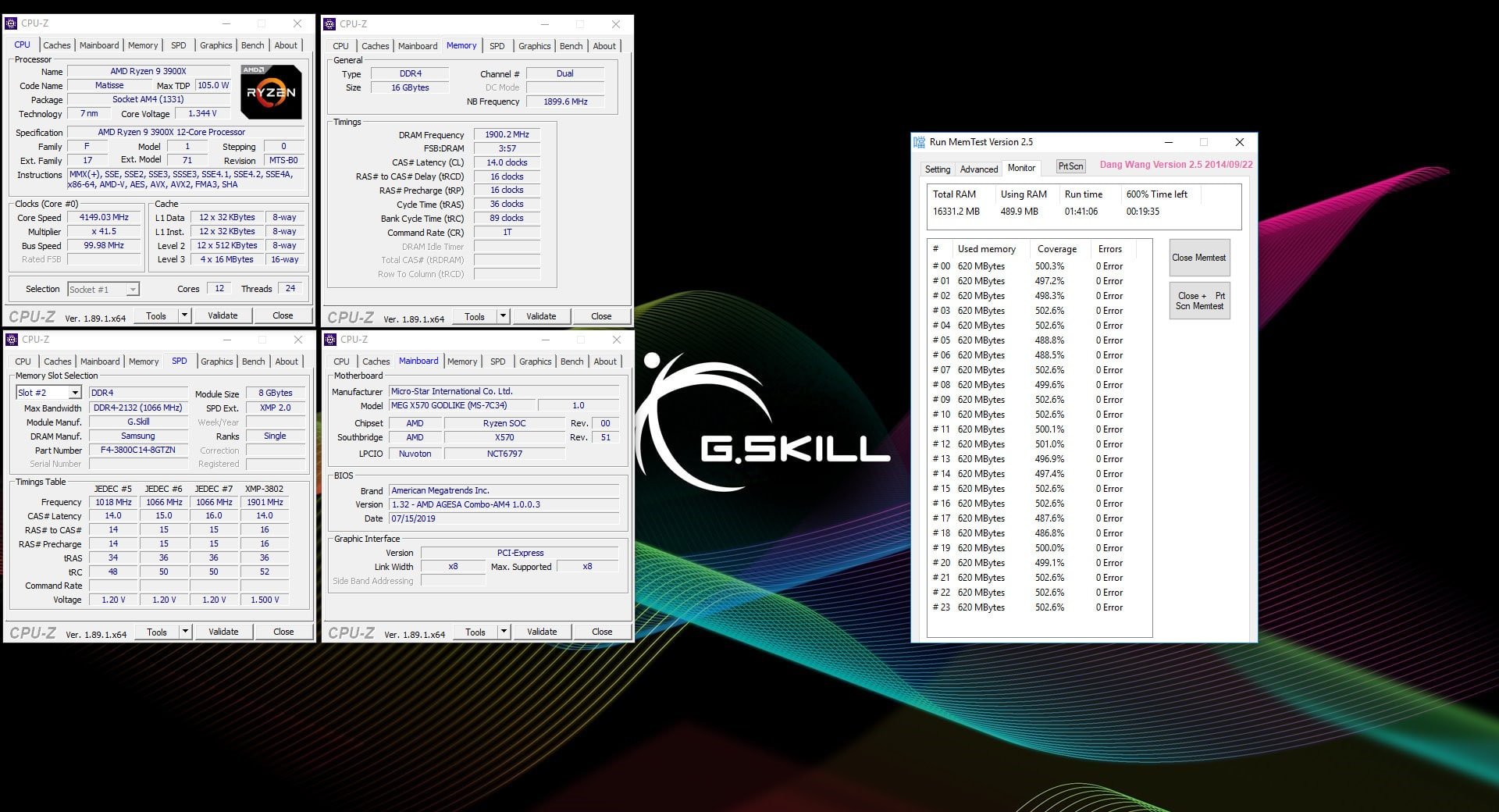 Image 2 : G.Skill : des kits de mémoire Triden Z Neo en DDR4-3800