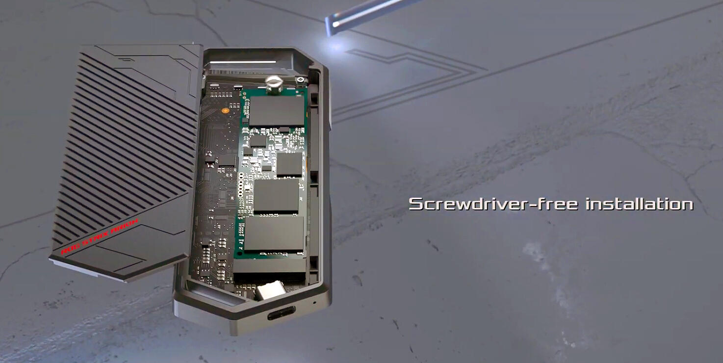 Image 2 : Asus présente le ROG Strix Arion, un boîtier externe en mode RGB pour SSD M.2