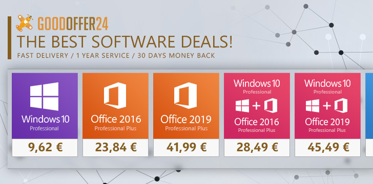Image 1 : [Promo] Goodoffer24.com : Windows 10 Pro à 9,62 € et d'autres offres à ne pas rater