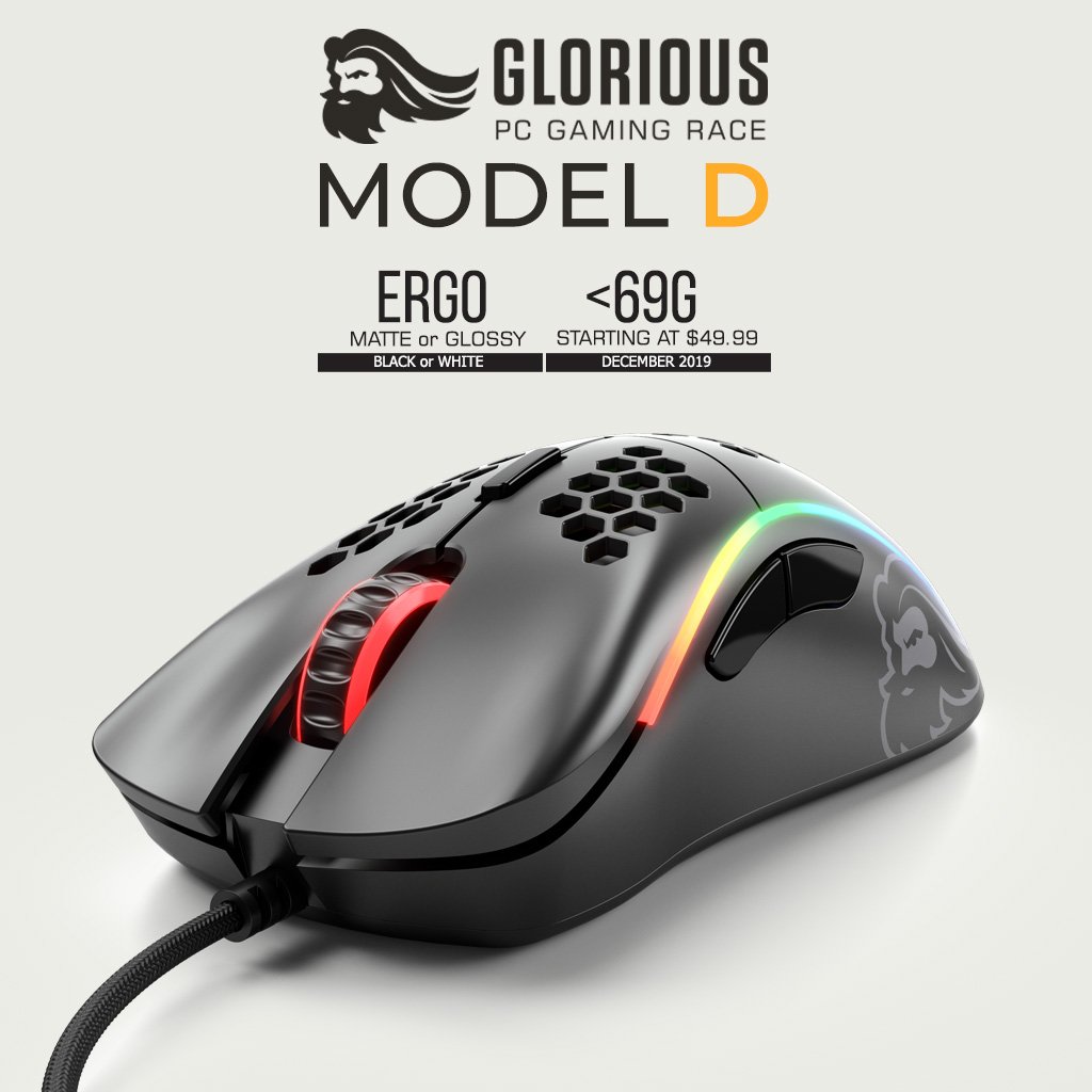 Image 1 : Glorious PC lance une nouvelle souris Model D, toujours ultra-légère