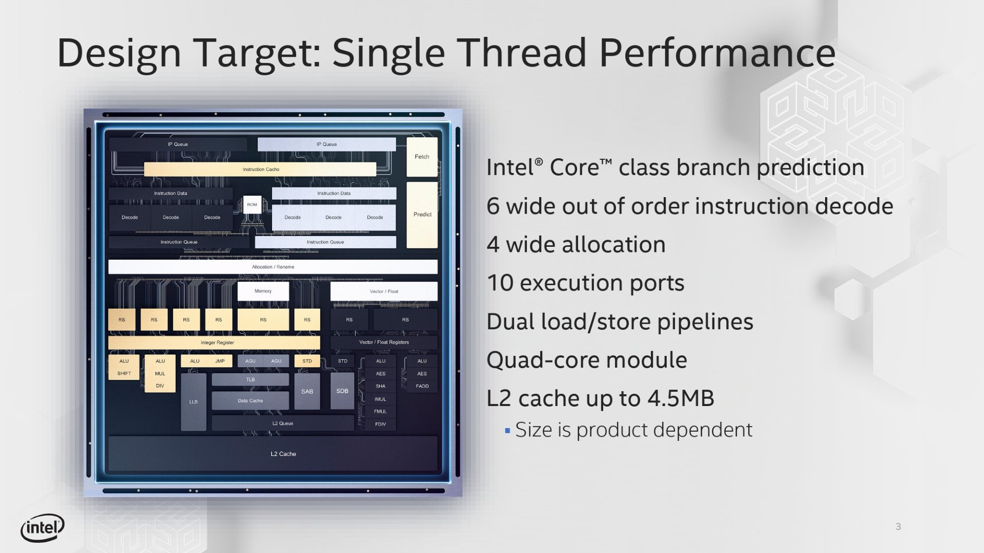 Image 2 : Architecture Intel x86 Tremont : 10 à 80 % plus puissant en basse conso !