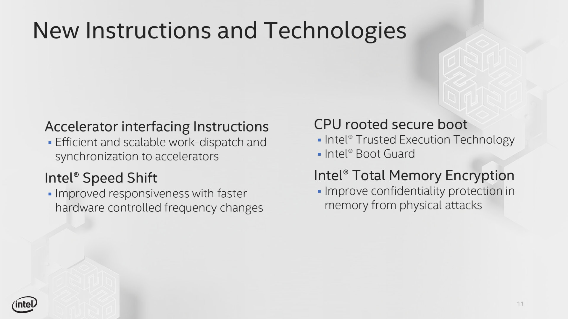 Image 10 : Architecture Intel x86 Tremont : 10 à 80 % plus puissant en basse conso !
