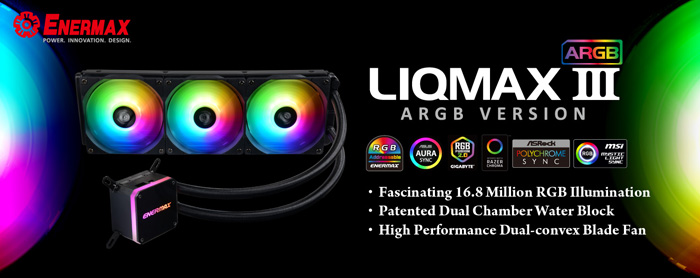 Image 1 : Enermax lance ses kits de watercooling AIO Liqmax III en version ARGB