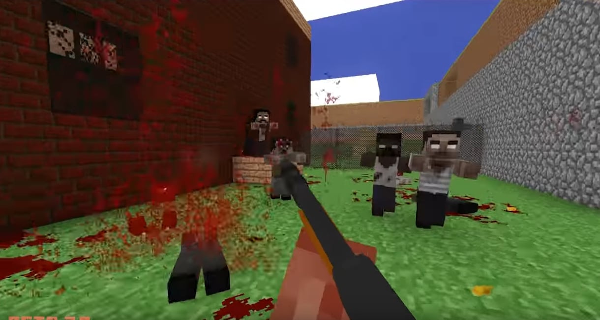 Image 1 : Vidéo : Brutal Minecraft, quand Doom rencontre Minecraft !