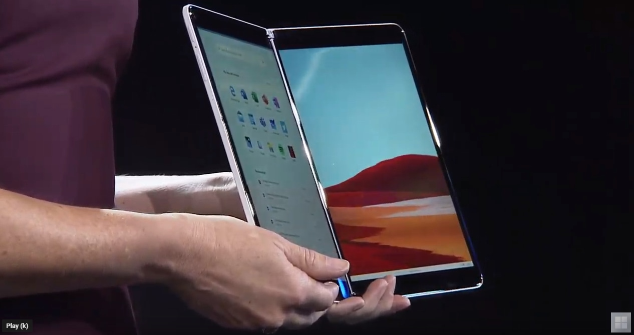 Image 1 : Microsoft Surface Neo : tout premier appareil sur SoC Intel Lakefield... fin 2020