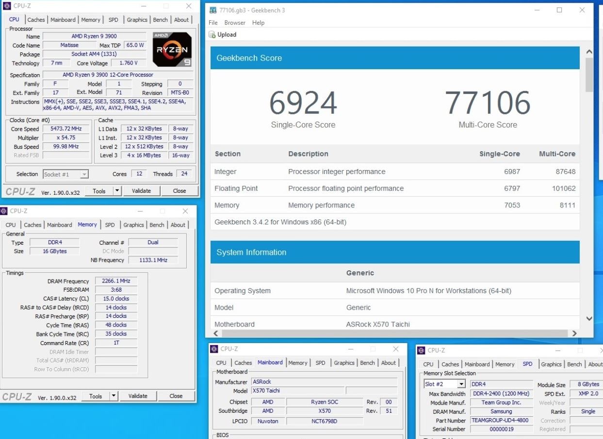 Image 4 : AMD : test du Ryzen 9 3900 à 65 W de TDP, qui monte à 160 W en pleine charge
