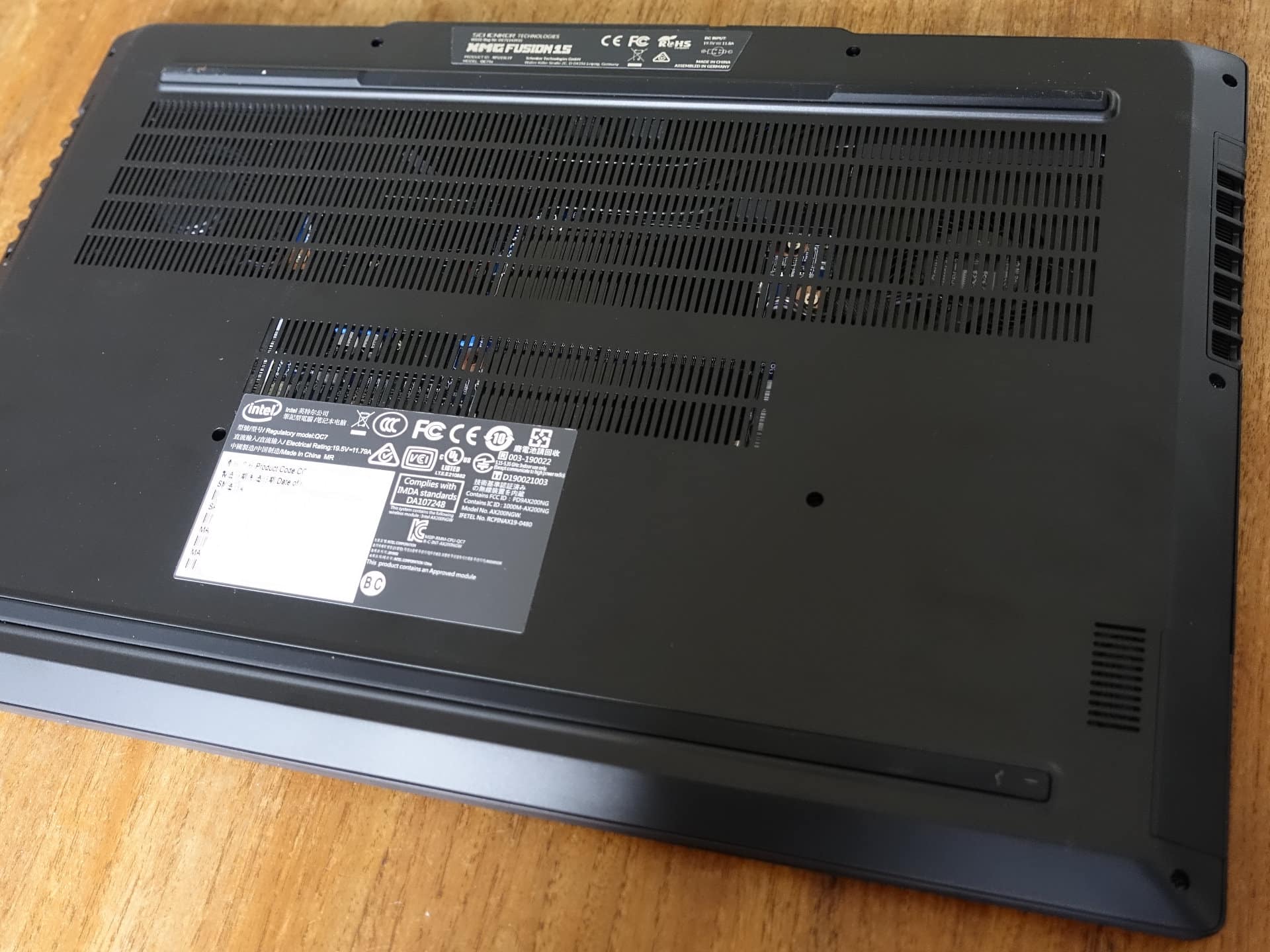 Image 10 : Test : portable gaming XMG Fusion 15, RTX 2070 et clavier méca-optique !