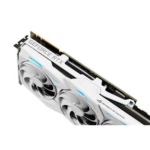 Image 4 : Asus passe sa carte ROG Strix GeForce RTX 2080 Ti en version blanche pour l’hiver