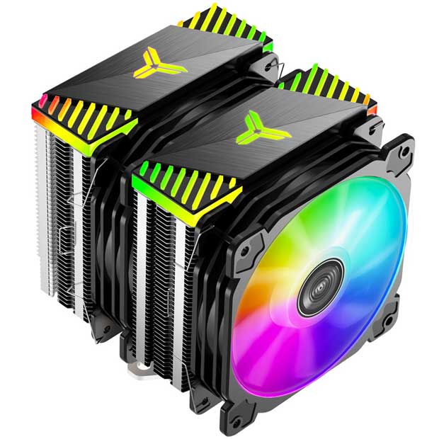 Image 1 : Jonsbo lance le CR-2000, un dissipateur CPU double tour bourré caloducs et de RGB
