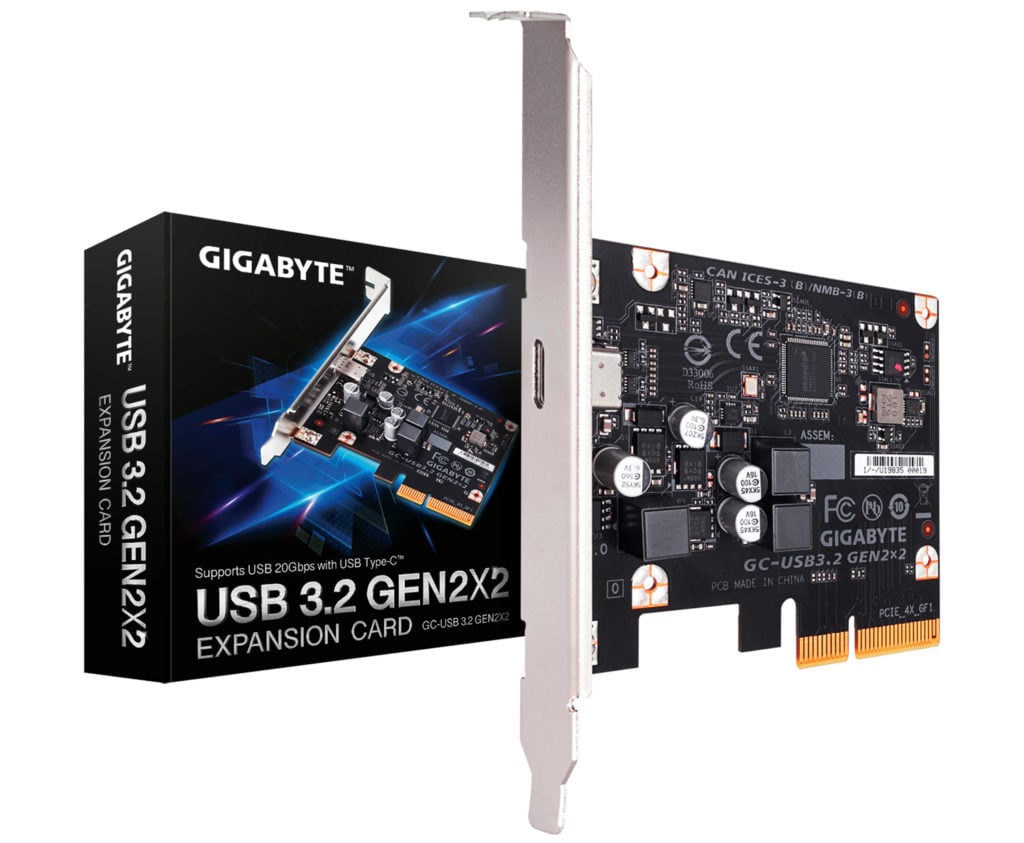 Image 1 : Gigabyte propose une carte d'extension USB 3.2 à 20 Gbit/s !