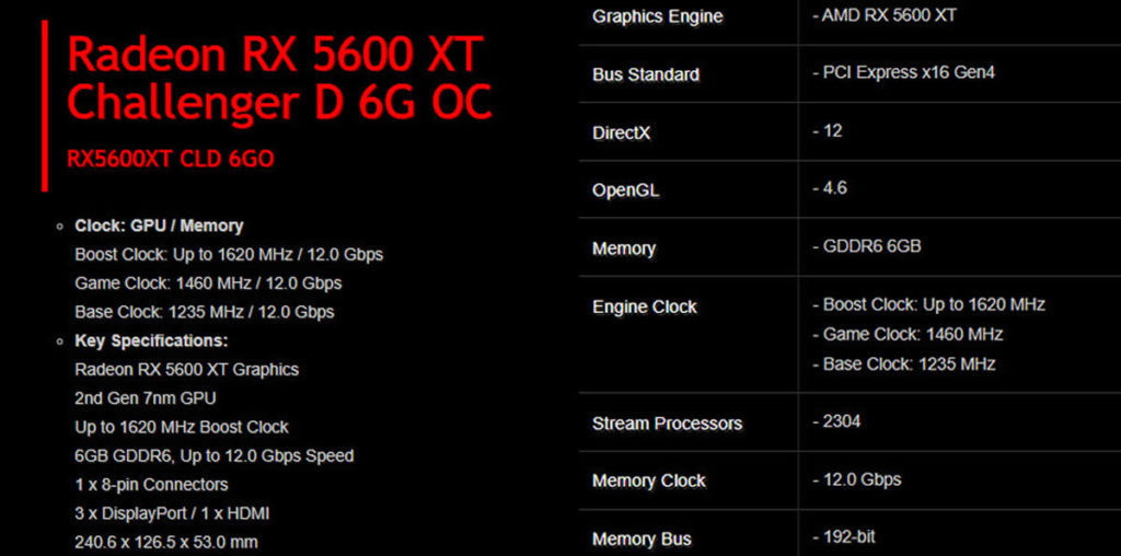 Image 1 : La Radeon RX 5600 XT embarque 2304 processeurs de flux, comme la RX 5700
