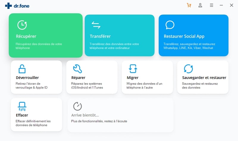 drfone nouvelle interface 2019