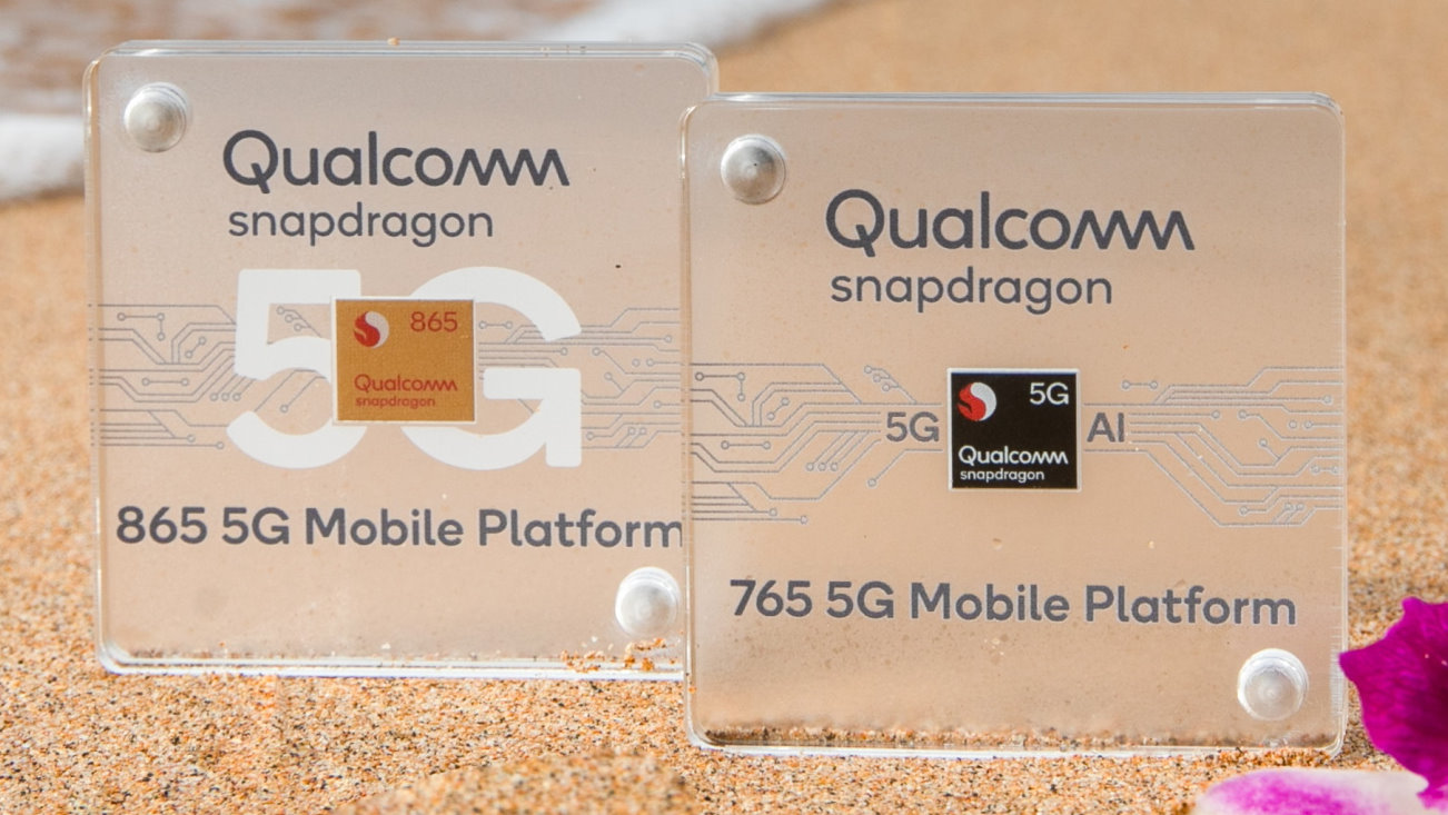 qualcomm snapdragon 865 5g and 765 5g mobile platform chip cases outdoors in maui
