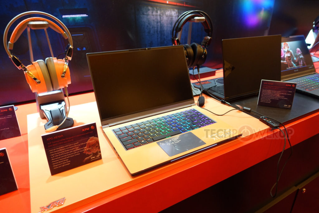 Image 2 : Adata présente un clavier plaqué or, un écran UHD, des PC portables et plein d’autres produits