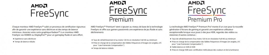 Image 1 : AMD FreeSync désormais divisé en trois labels