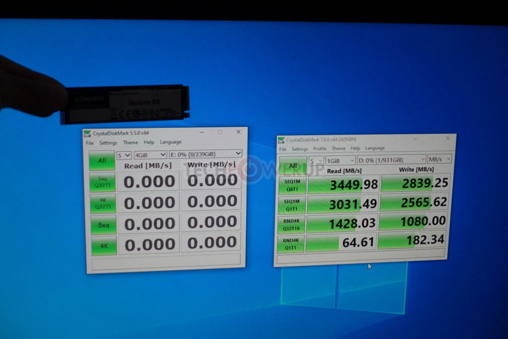 Image 3 : Deux nouveau SSD chez Kingston, un en PCIe 3.0 et l’autre en PCIe 4.0