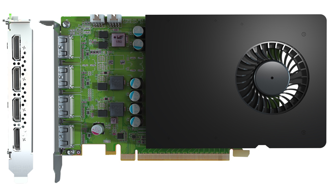 Image 1 : Matrox présente la D-Series, des cartes avec GPU Quadro et 4 sorties vidéo