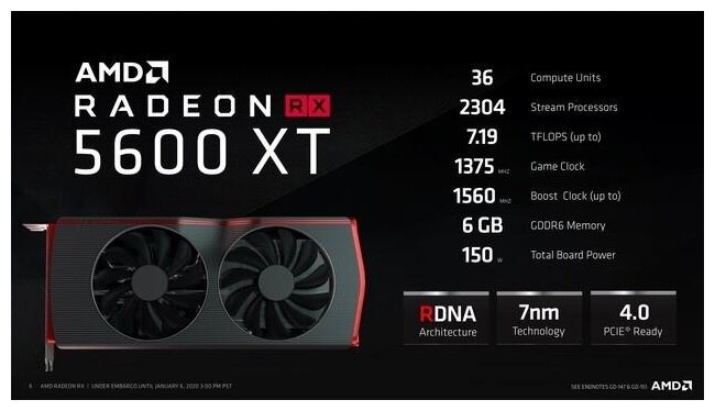 Image 1 : AMD présente enfin sa Radeon RX 5600 XT