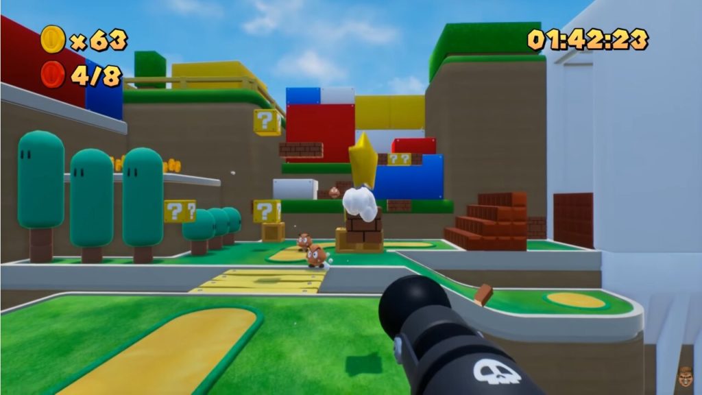Image 1 : Vidéo : un impressionnant Super Mario Bros en vue FPS sous Unreal Engine 4