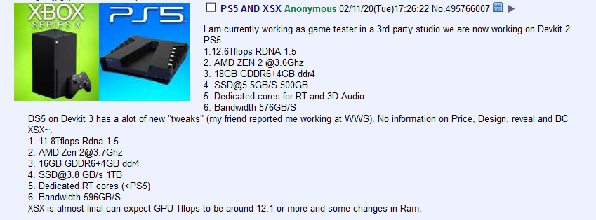 Image 2 : Le GPU de la PlayStation 5 serait un peu plus puissant que celui de la Xbox Series X