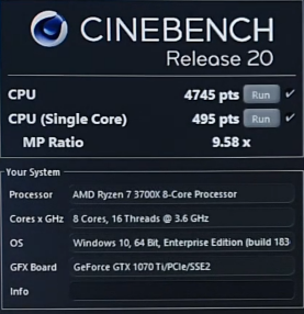 Image 2 : Le Core i7-10700F proche du Core i9-9900K dans Cinebench R20