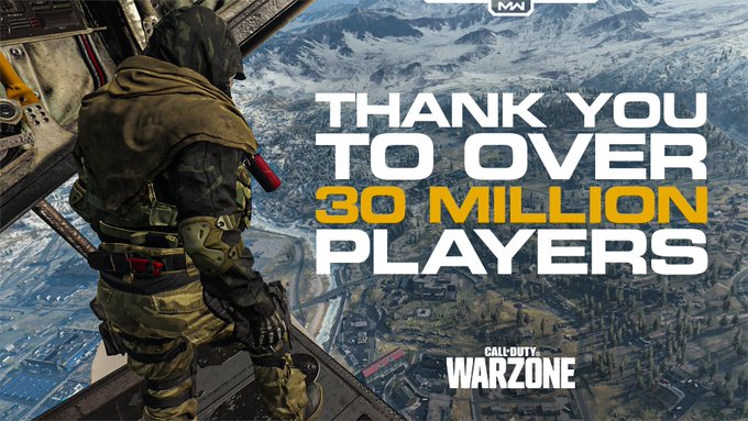 Image 1 : Call of Duty Warzone franchit le cap des 30 millions de joueurs