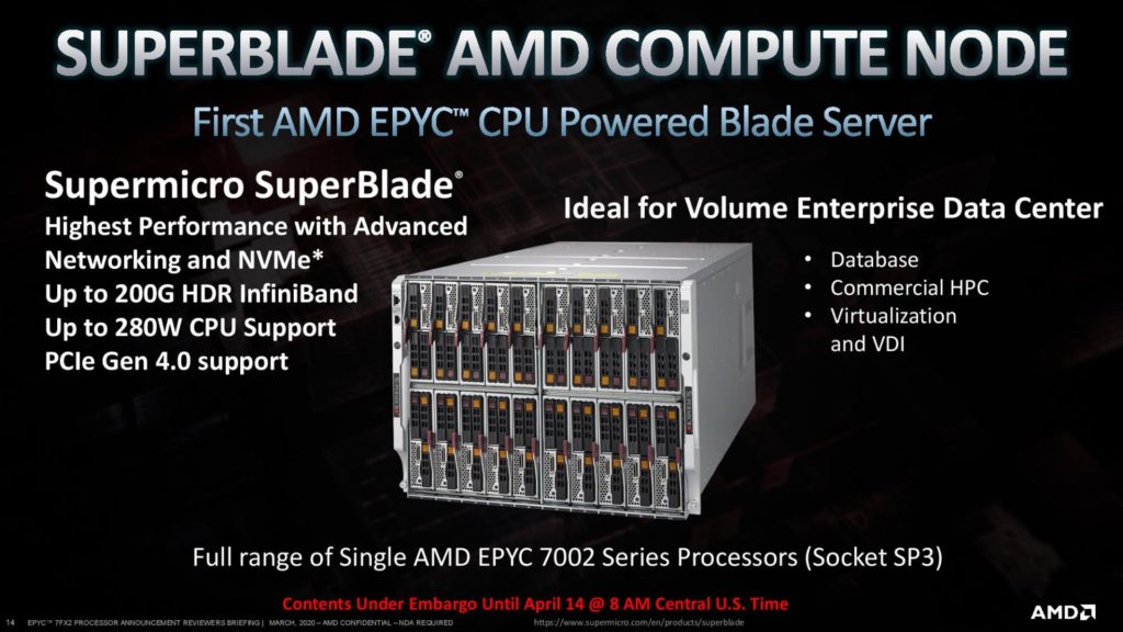 Image 8 : AMD lance trois nouveaux processeurs EPYC Rome : fréquences et cache L3 en hausse