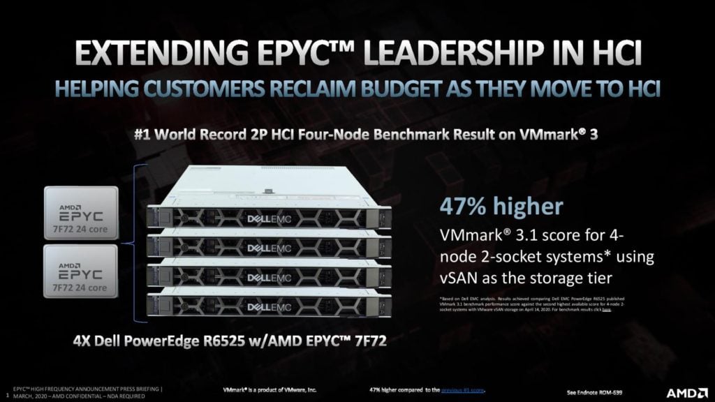 Image 9 : AMD lance trois nouveaux processeurs EPYC Rome : fréquences et cache L3 en hausse