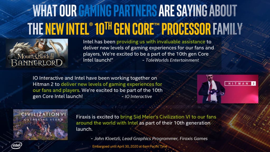 Image 13 : Intel dévoile officiellement ses processeurs Comet Lake-S