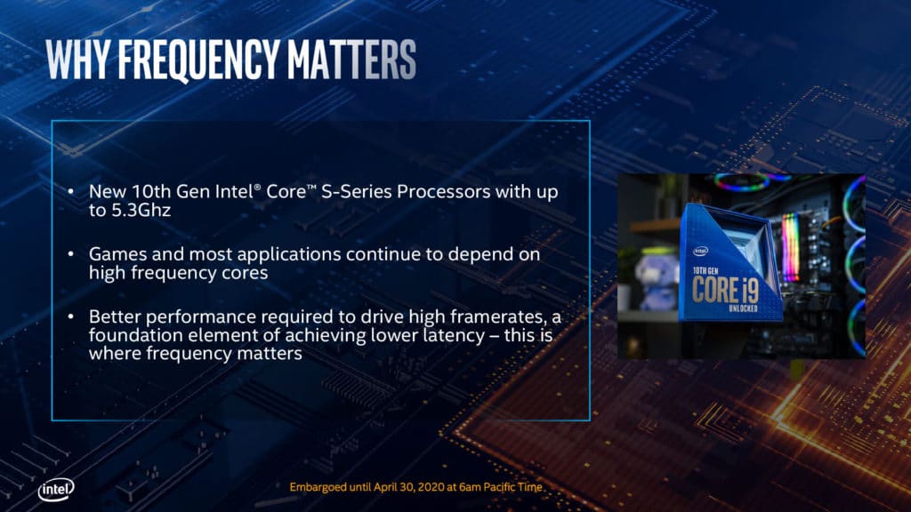 Image 4 : Intel dévoile officiellement ses processeurs Comet Lake-S