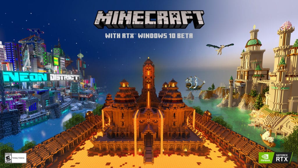 Image 1 : Minecraft RTX : la bêta arrive le 16 avril