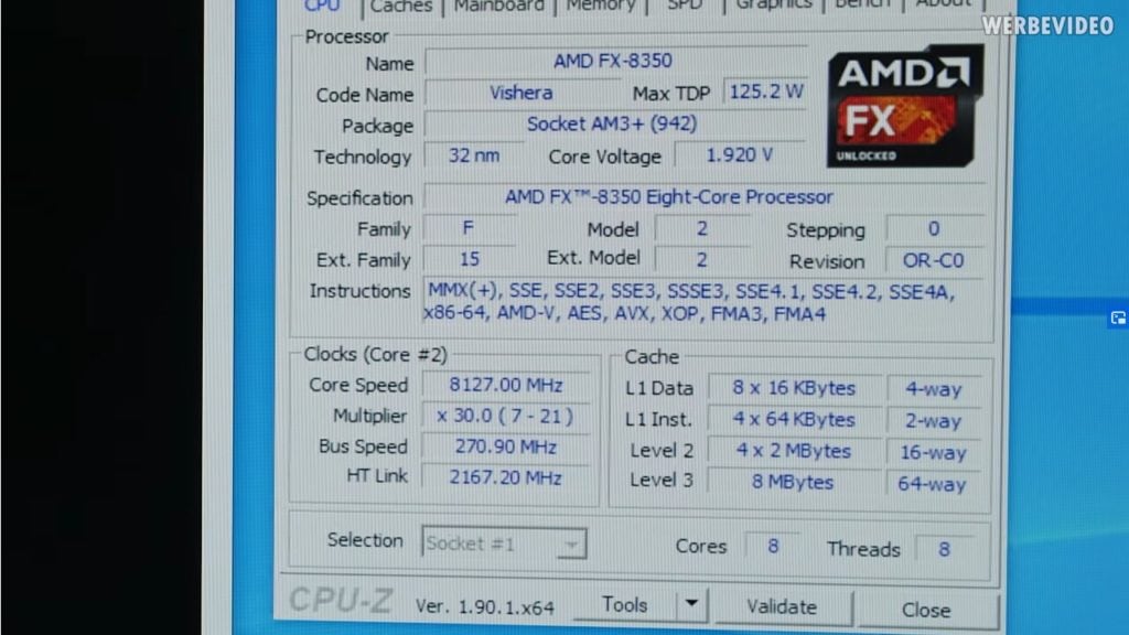 Image 1 : Un AMD FX-8350 dépasse les 8,1 GHz, à voir en vidéo