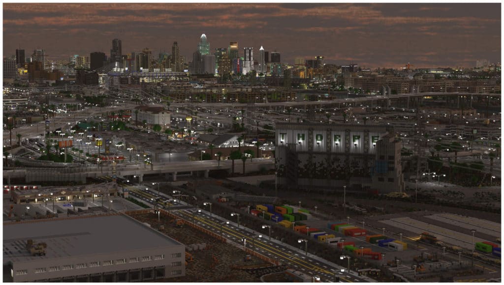 Image 1 : Une impressionnante modélisation de ville dans Minecraft