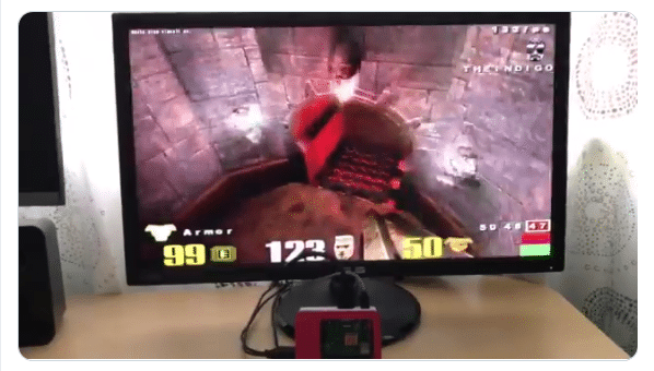 Image 1 : Grâce à Vulkan, un Raspberry Pi 3 B+ fait tourner Quake III Arena à plus de 100 ips en 720p !