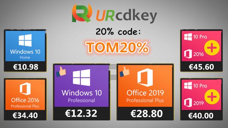 Image 1 : Urcdkey : la licence de Windows 10 Home à 10,98 € avec le code TOM20%