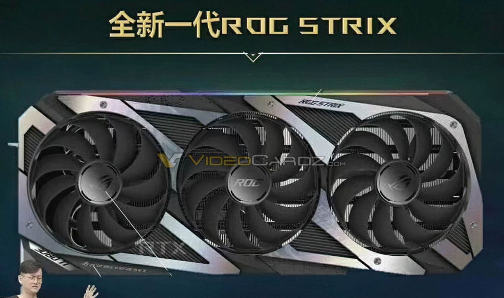 Image 1 : L’Asus ROG Strix GeForce RTX 3080 Ti en fuite