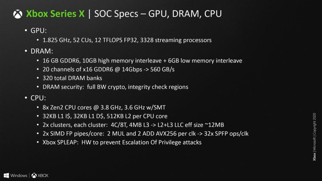 Image 5 : Une surface de 360 mm² et 15,3 milliards de transistors pour le SoC de la Xbox Series X