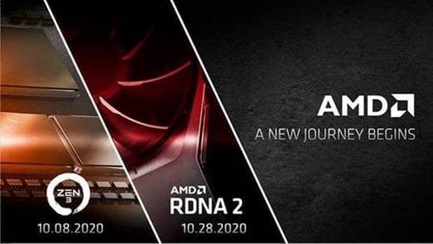 Image 1 : AMD nous donne rendez-vous en octobre pour parler Ryzen 5000 Vermeer et RX 6000