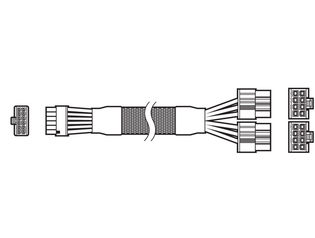 Image 1 : Corsair prépare un câble 12 broches pour les RTX 3000