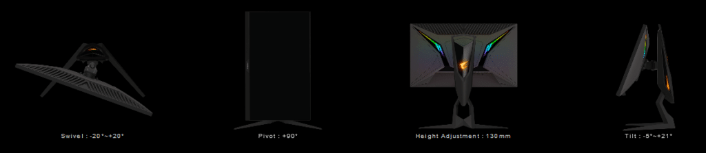 Image 2 : Gigabyte Aorus FI25F : moniteur avec dalle IPS à 240 Hz et temps de réponse de 0,4 ms
