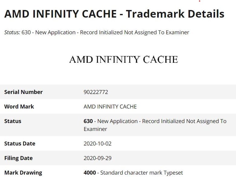 Image 1 : Un mystérieux ‘Infinity Cache’ associé à un GPU AMD Big Navi