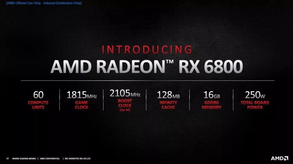 Image 6 : AMD dévoile ses Radeon RX 6900 XT, RX 6800 XT et RX 6800
