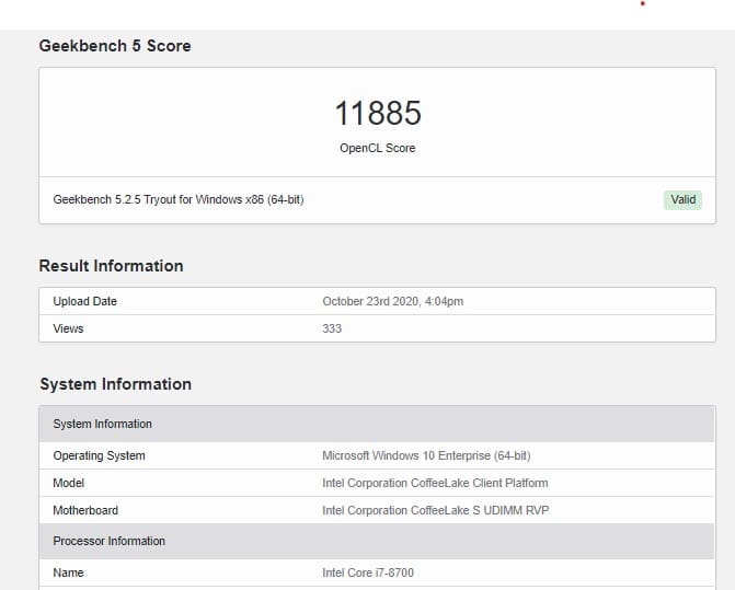 Image 1 : La carte graphique Intel Iris Xe Max se fait dominer par la MX350 de NVIDIA sur Geekbench