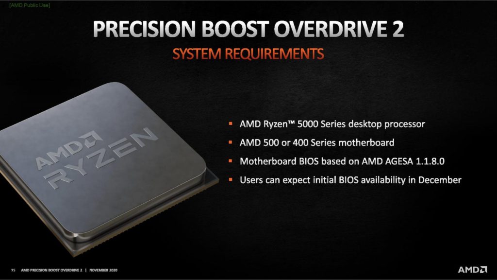 Image 13 : AMD introduit le Precision Boost Overdrive 2 : les performances en mono-cœur ciblées