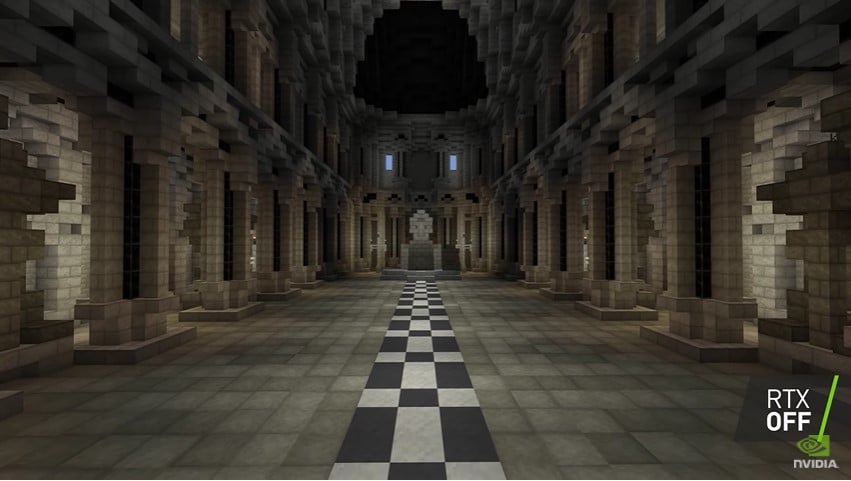 Image 3 : Découvrez la citadelle de Minas Tirith toute flamboyante de ray tracing dans Minecraft RTX