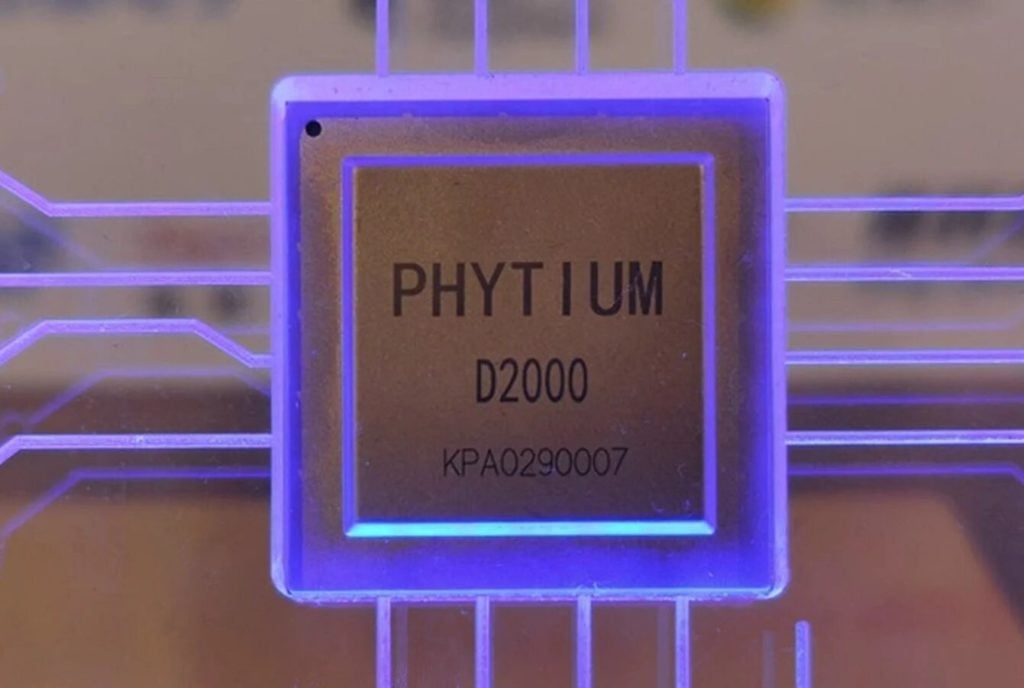 Image 5 : L’entreprise chinoise Phytium a élaboré une puce ARM à 8 cœurs, le D2000