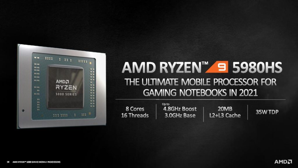 Image 11 : AMD dévoile ses Ryzen 5000 mobiles, deux nouveaux Ryzen 5000 et ses Ryzen Threadripper PRO